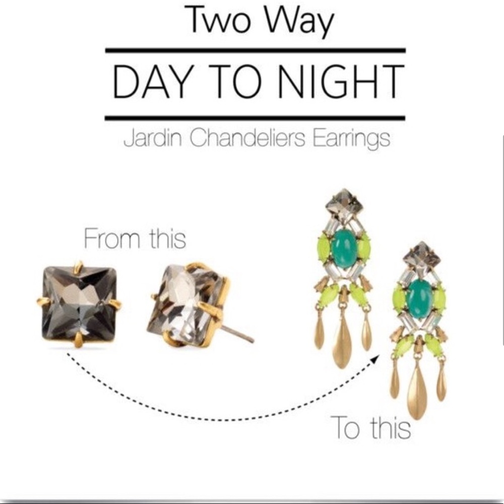 Stella & Dot [V] 2-in-1 Jardin Statement Earrings